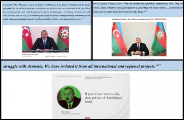 Доказательства армянофобии в Азербайджане: Омбудсмен привел цитаты Алиева